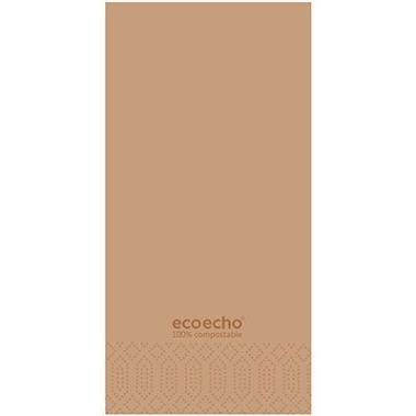 Duni Ecoecho serviet 40x40cm 2-lag 1/8 fold FSC mærket brun, 300 stk