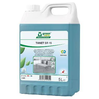 Universalrengøring TANET SR15 Stribefri med Parfume 5 ltr Blå