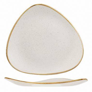 Churchill Stonecast porcelæn tallerken trekant 31,1cm vanilje