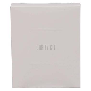 Vanity Kit White 3 vatrondeller/3 vatpinde/1 neglefil i Hvid æske