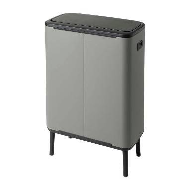 Brabantia Bo Touch Bin affaldsspand 2x30 liter beton grå