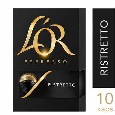 L'OR Lungo Ristretto kaffekapsel styrke11, 10 kapsler
