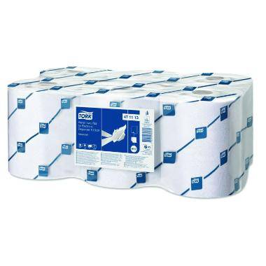 H&aring;ndkl&aelig;derulle Tork Advanced H12 2-lag 19.5 cm x143 m Hvid