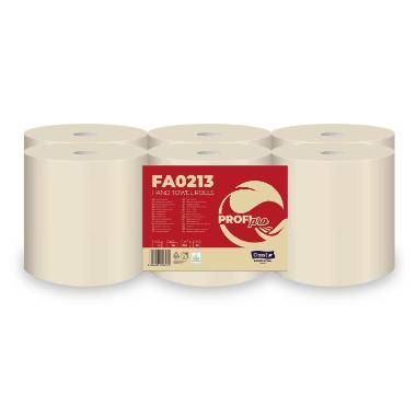 H&aring;ndkl&aelig;derulle ProfiPro 2-lag 20,3cm x 115m Autocut Genbrugsfiber med Hylse Brun