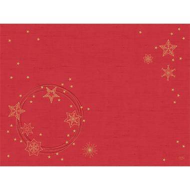 Duni Dunicel Star Shine dækkeserviet 30x40cm FSC rød, 100 stk
