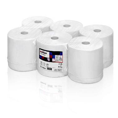 Wepa Satino Prestige håndklæderuller 2-lag 20,5 cmx150m hvid, 12 ruller