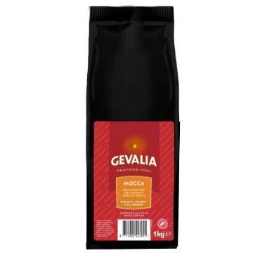 Kaffe Gevalia Mocca 1kg Rainforrest Alliance hele b&oslash;nner