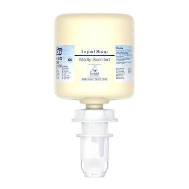 S&aelig;be Tork Flydende Mild Liquid Soap 525ml Ecolabel med Parfume til Mini S5