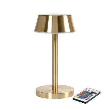 Duni Nour Midi lampe LED Ø10xH20cm med fjernbetjening guld