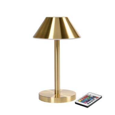 Zelda Midi LED lampe Ø12xH21.5cm med fjernbetjening guld