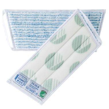 Moppe 25 cm med Velcro Microfiber Bl&aring;stribet