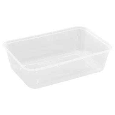 Plastbakke til microovn 175x120x45mm 650ml klar