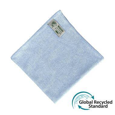 Klud 40x40 cm Microfiber Strikket Svanemærket Blå, 10 stk