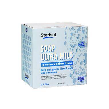 H&aring;nds&aelig;be Flydende Sterisol Ultra Mild uden Parfume 2.5 ltr
