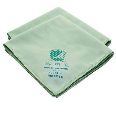 Klud microfiber Pure Cleaning 40x40 cm gr&oslash;n til glas/LCD-sk&aelig;rme