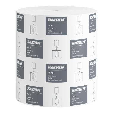 H&aring;ndkl&aelig;derulle Katrin Plus 1 lag hvid 280 m. uden hylse