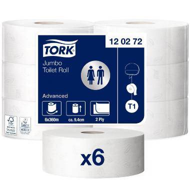 Toiletpapir Tork Advanced Jumbo T1 2-lag &Oslash;26 cm 360 m