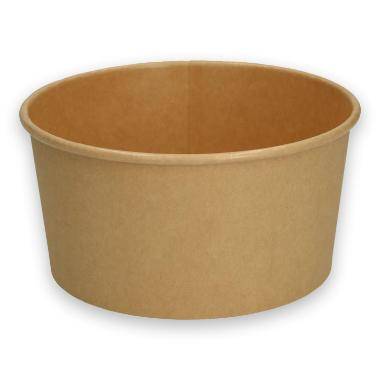 Verive salatskål 1300ml Ø18,5cm bionedbrydelig PAP/PLA brun