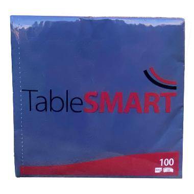 Serviet TableSMART 40x40cm 3-lag FSC M&oslash;rkebl&aring;