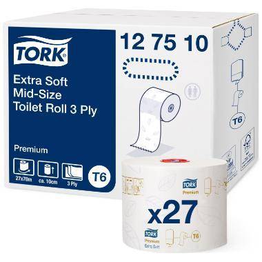 Toiletpapir Tork Premium T6 Ekstra soft 3-lag 70 m