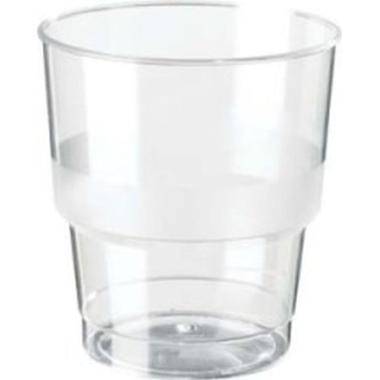 Plastglas 25 cl Exclusiv PS klar, 40 stk pose