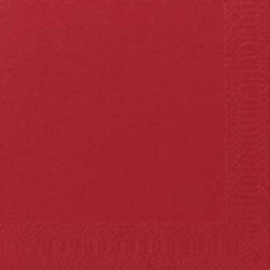 Serviet Duni 33x33 cm 3-lag R&oslash;d 125 stk
