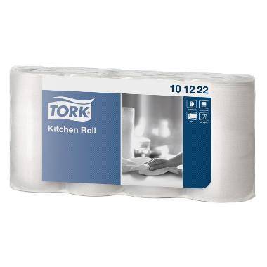 K&oslash;kkenrulle Tork Plus 2-lag 16.8m Hvid Ark 14 cmx 20,6 cm