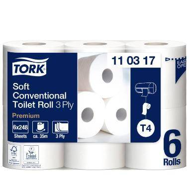 Toiletpapir Tork Premium T4 premium Extra soft 3-lag 34.7m