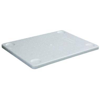 L&aring;g 40x30x2.5 cm EPS Hvid til termokasse 11 ltr 40x30x14 cm