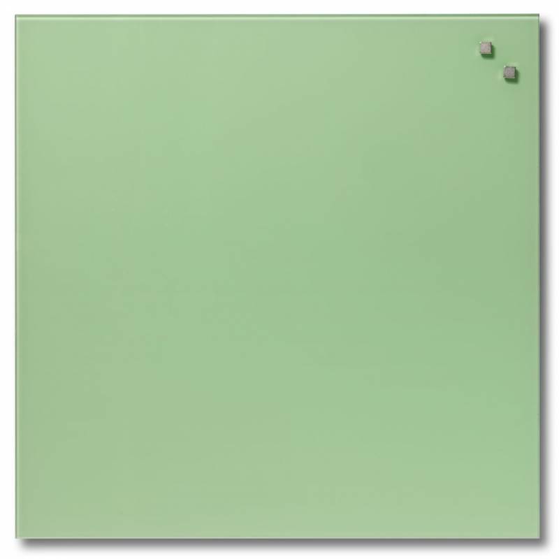 Naga glastavle magnetisk 45x45cm retro grøn