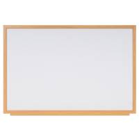 Naga whiteboardtavle 120x90cm med ramme i egetr&aelig;slook hvid