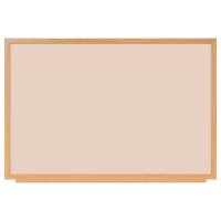 Naga whiteboardtavle 120x90cm med ramme i egetr&aelig;slook beige