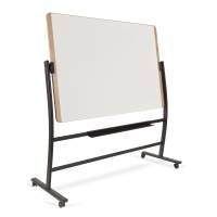 Naga Rocada mobil dobbeltsidet whiteboard 150x120cm med træstruktur