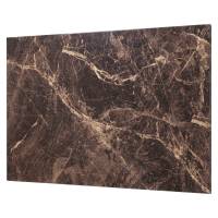 Naga magnetisk st&aring;l opslagstavle 90x60cm marmorlook brun