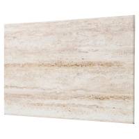 Naga magnetisk st&aring;l opslagstavle 90x60cm naturstenslook beige