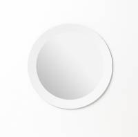 Naga magnetisk cirkel spejl Ø50cm med hvid kant