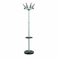 MAULcaligo stumtjener med paraplyholder 175,2cm s&oslash;lv og sort