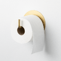 Toiletrulleholder i metal guld