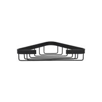Estia hjørnehylde til bad 25,2cm sort aluminium