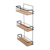 Estia badeværelseshylde 49x25,5x10,5cm sort og bambus