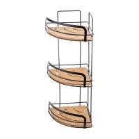 Estia badeværelseshylde 49x19,5x19,5cm sort og bambus