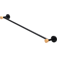 Estia håndklædestang 65,4 cm sort med bambus