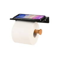 Estia toiletrulleholder med hylde til smartphone