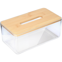Estia boks til lommetørklæder 23x13x10cm med bambus låg