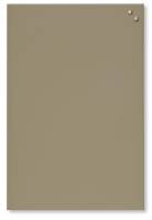Naga glastavle magnetisk 40x60cm beige