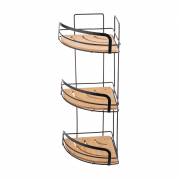 Estia badeværelseshylde 49x19,5x19,5cm sort og bambus