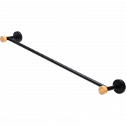 Estia håndklædestang 65,4 cm sort med bambus
