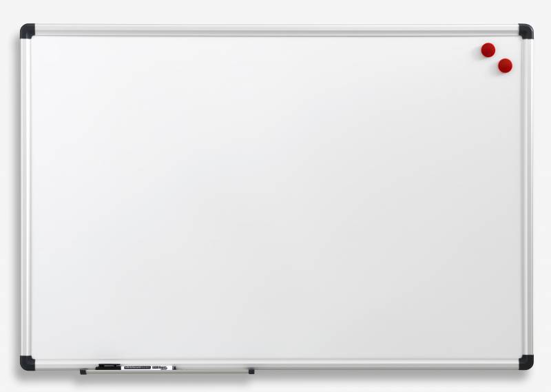 Naga whiteboard magnetisk med aluminiumsramme 180x90cm