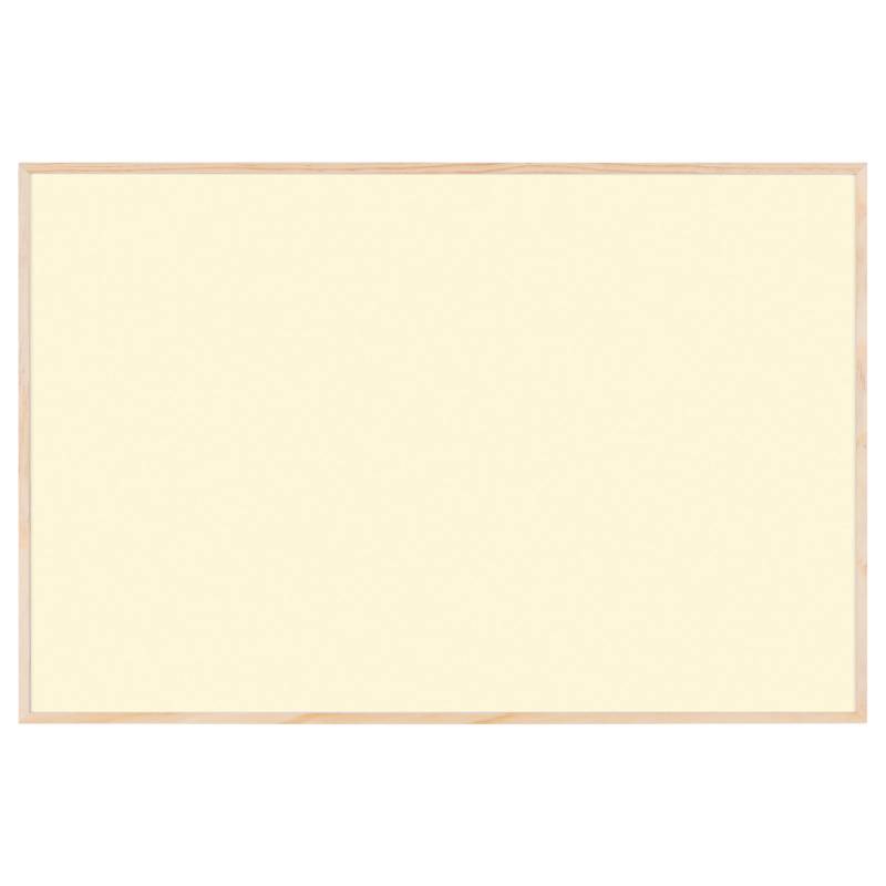 Naga whiteboardtavle 58,5x38,5cm med ramme i egetr&aelig;slook gul