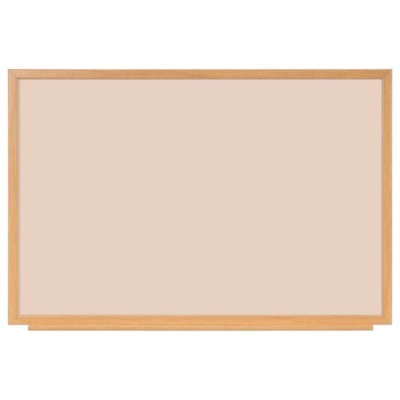 Naga whiteboardtavle 120x90cm med ramme i egetr&aelig;slook beige